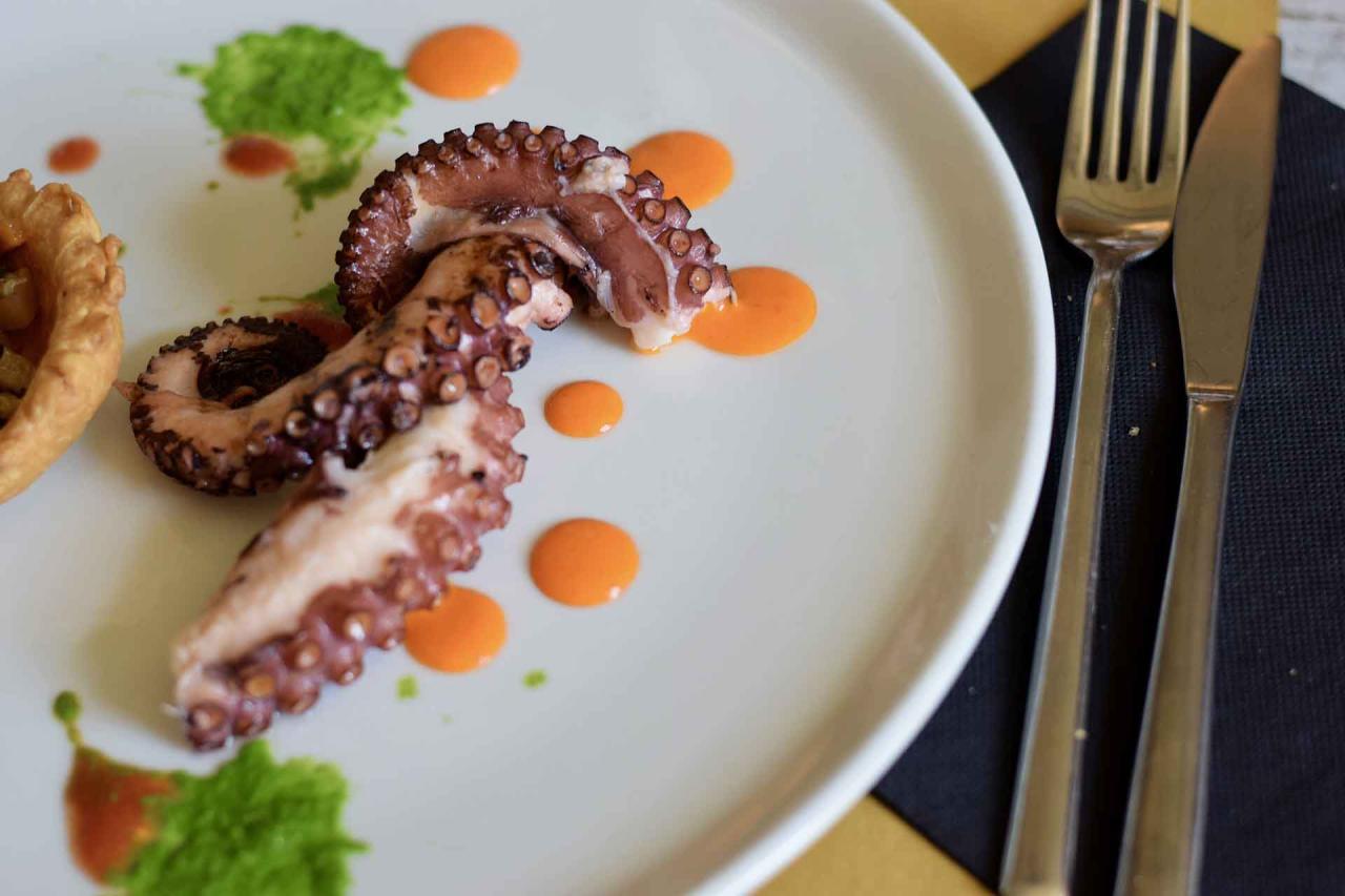 Octopus wine pairing.